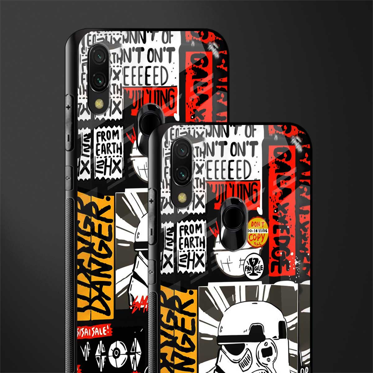 star wars collage glass case for redmi note 7 image-2