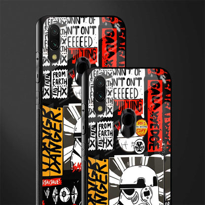 star wars collage glass case for redmi y3 image-2
