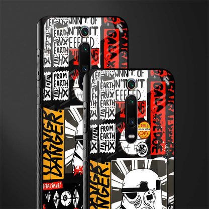 star wars collage glass case for redmi k20 image-2