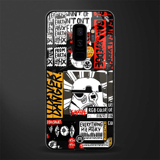 star wars collage glass case for samsung galaxy s9 plus image