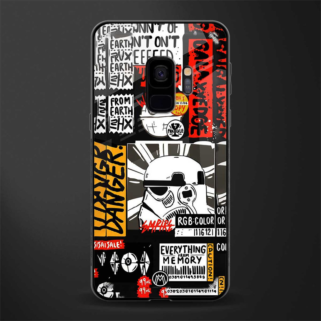 star wars collage glass case for samsung galaxy s9 image