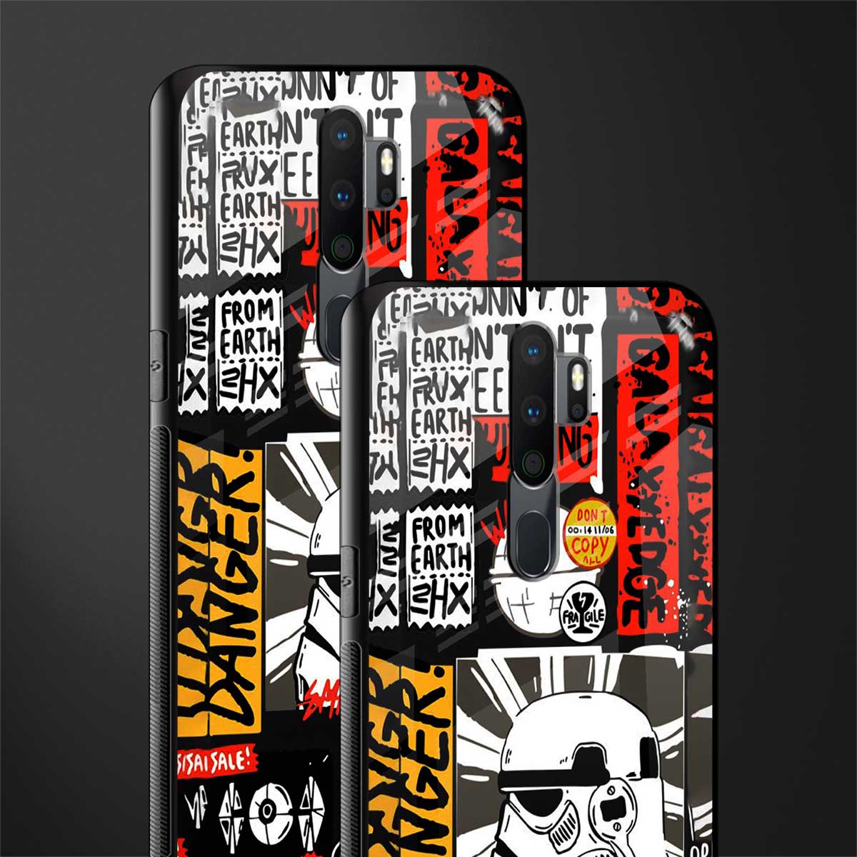 star wars collage glass case for oppo a9 2020 image-2