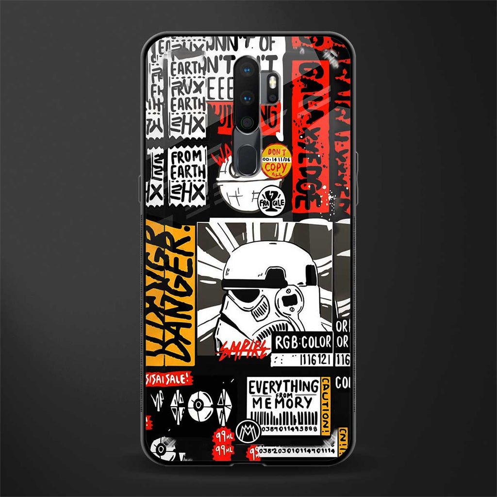 star wars collage glass case for oppo a9 2020 image