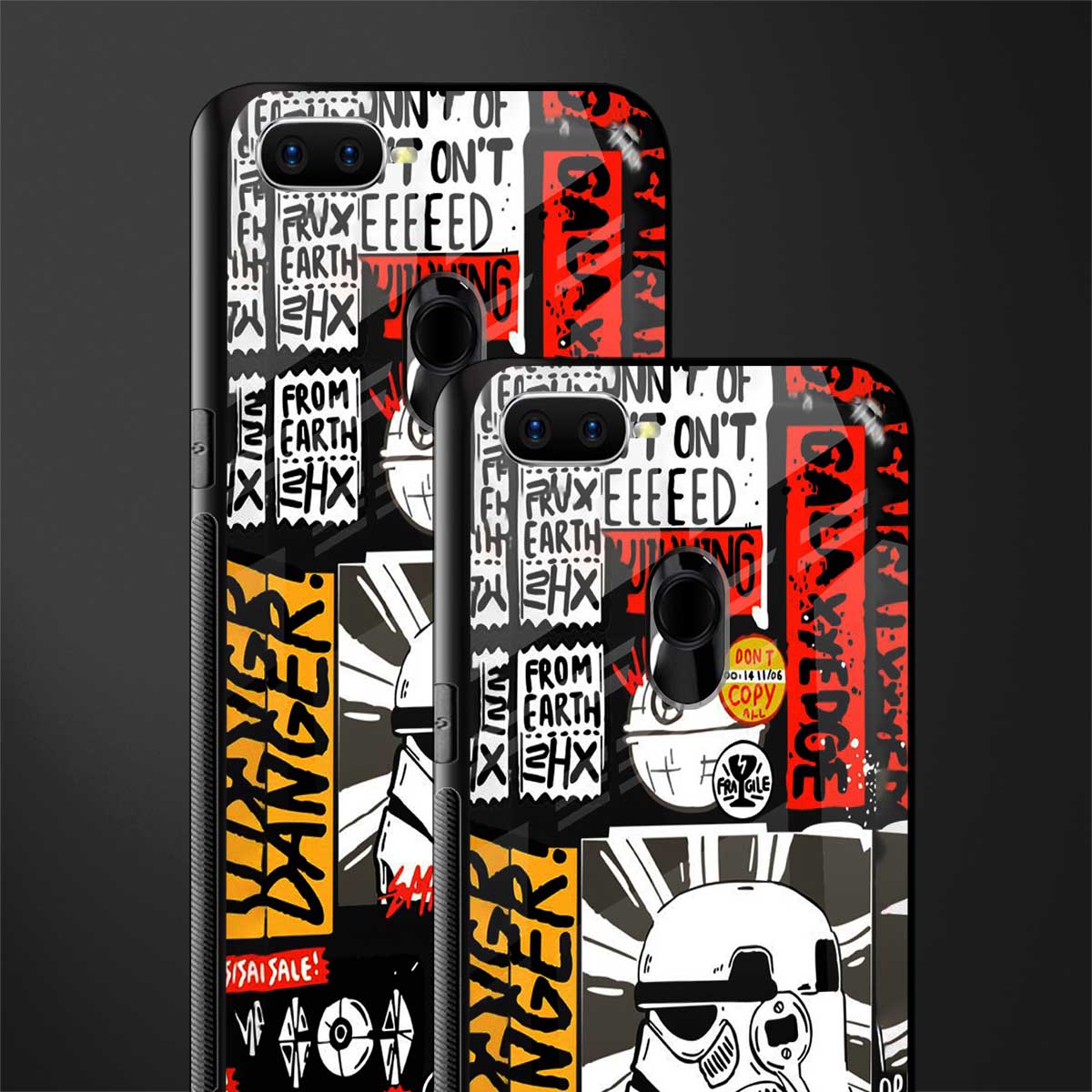 star wars collage glass case for oppo a5s image-2