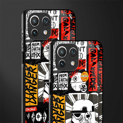 star wars collage glass case for mi 11 lite image-2