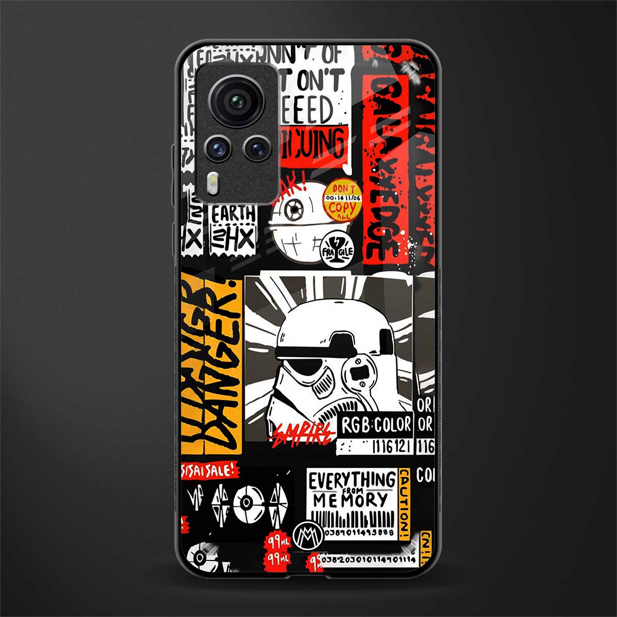 star wars collage glass case for vivo x60 pro image