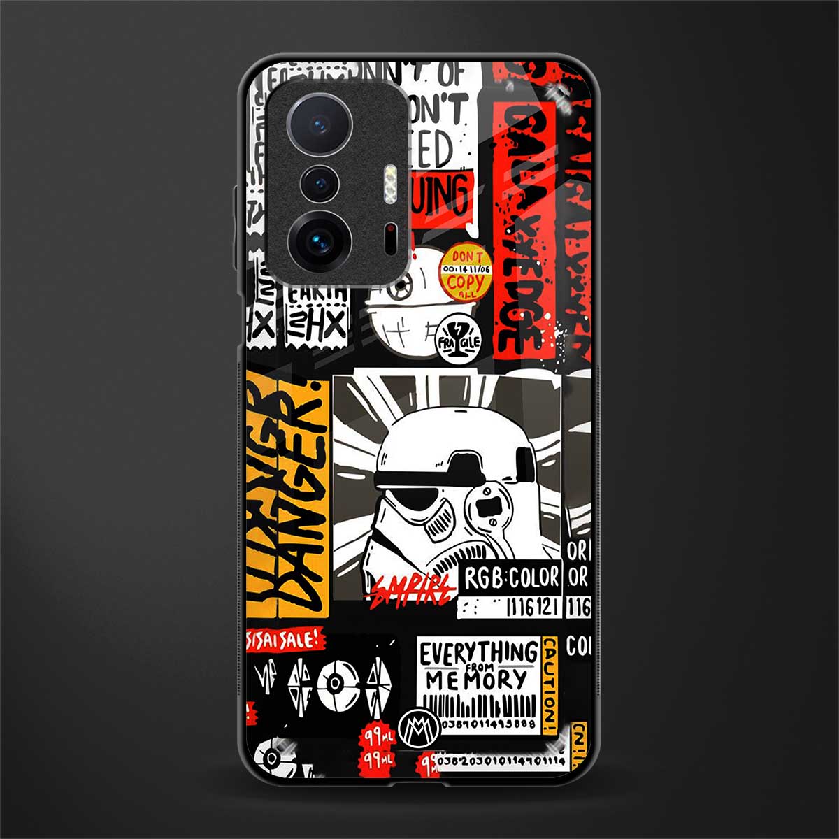 star wars collage glass case for mi 11t pro 5g image
