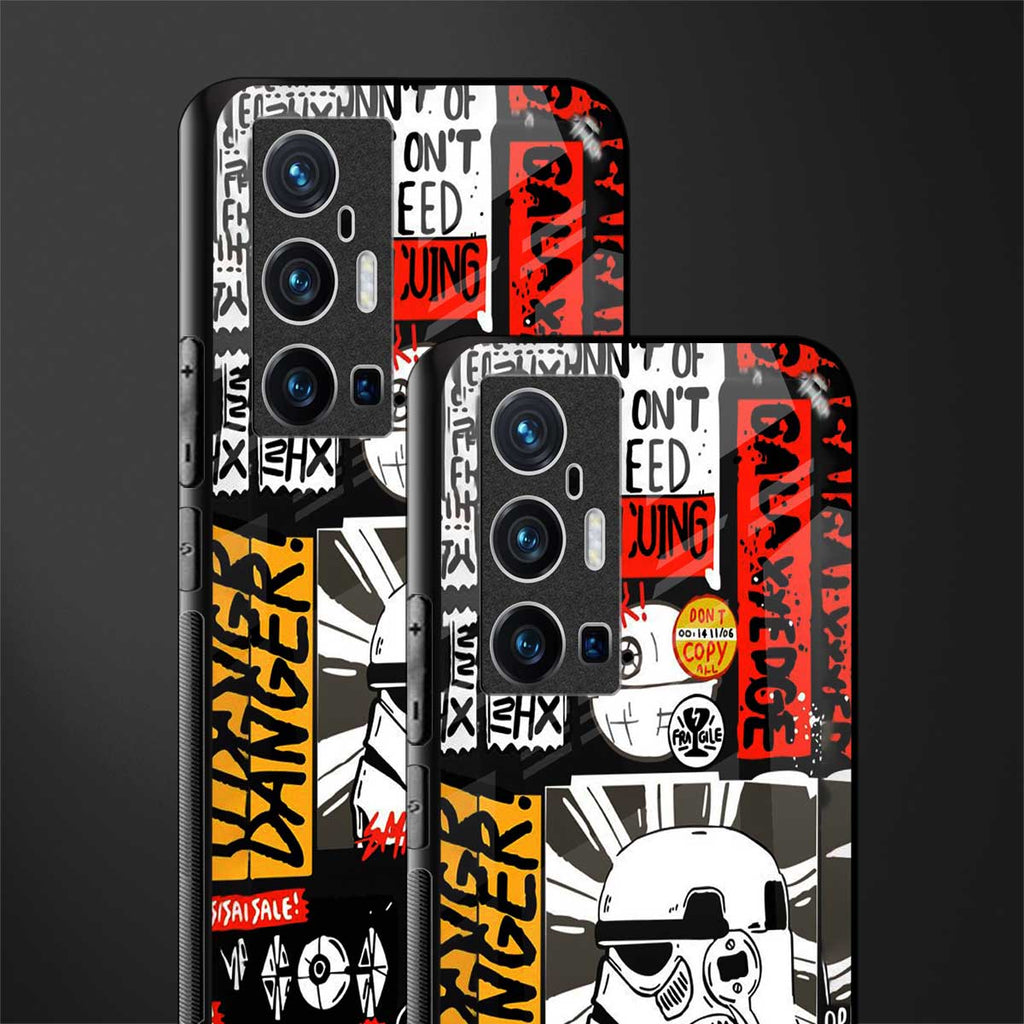 star wars collage glass case for vivo x70 pro plus image-2