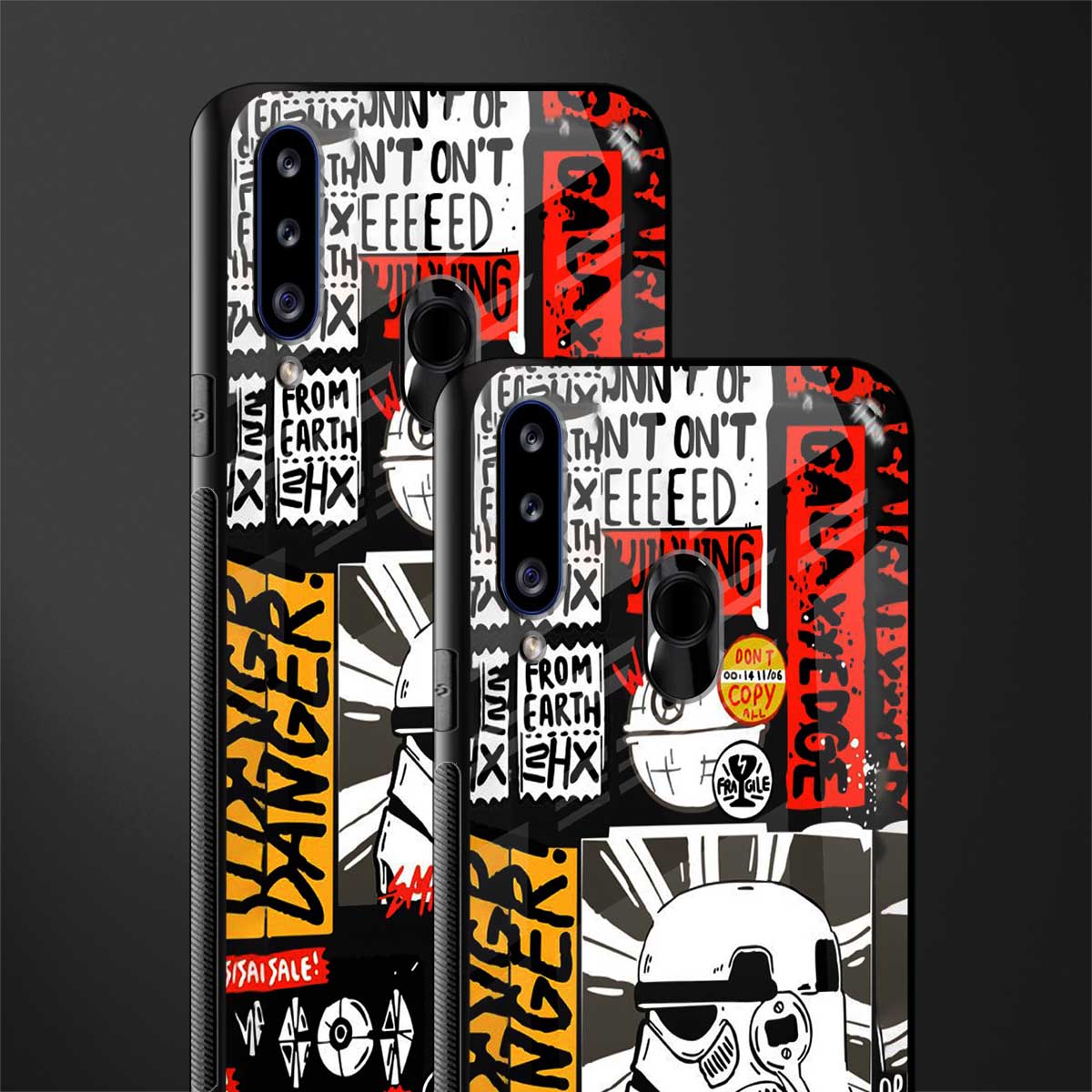 star wars collage glass case for samsung galaxy a20s image-2