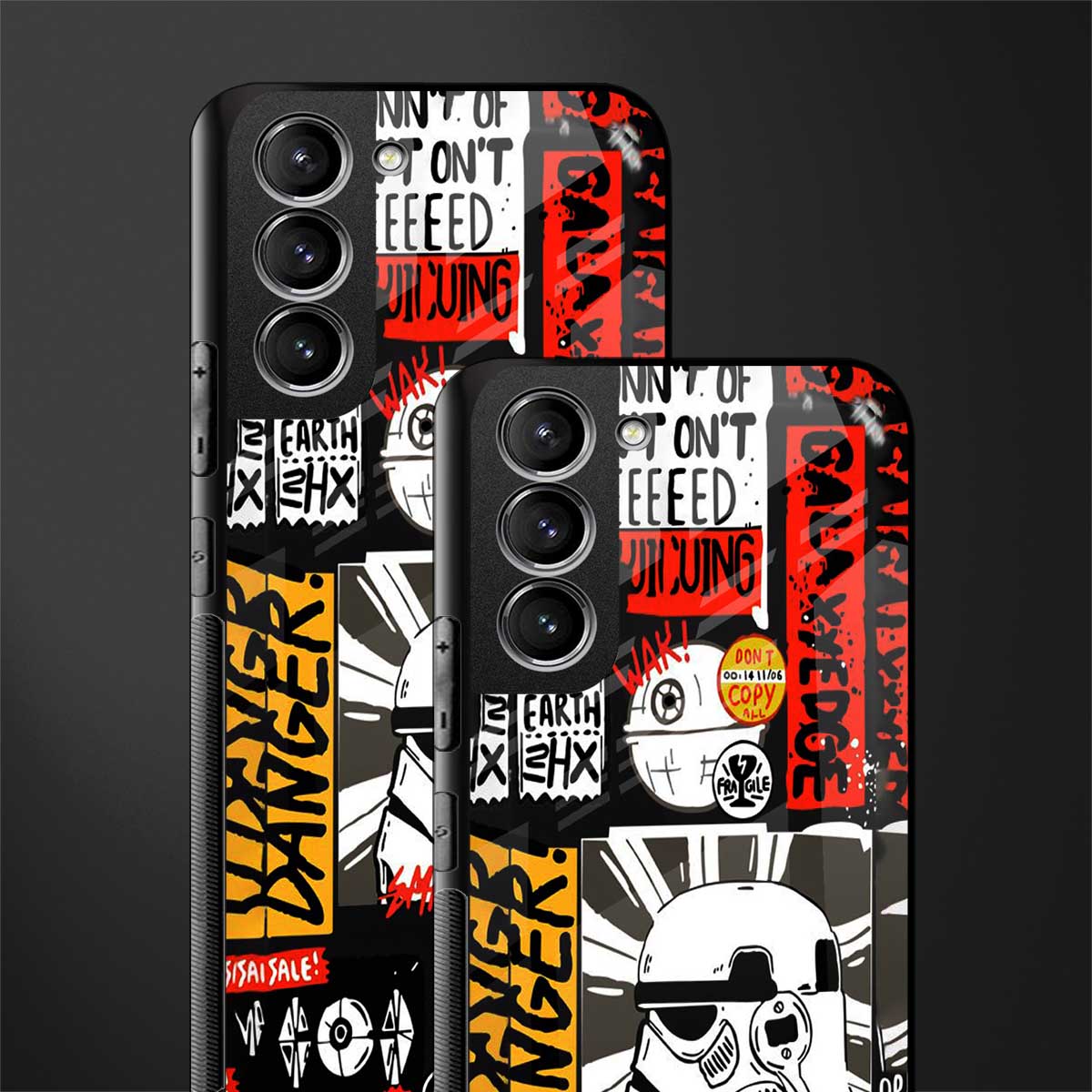 star wars collage glass case for samsung galaxy s22 plus 5g image-2