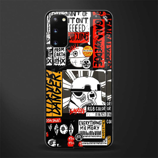 star wars collage glass case for samsung galaxy s20 image