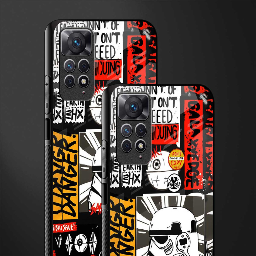 star wars collage glass case for redmi note 11 pro image-2