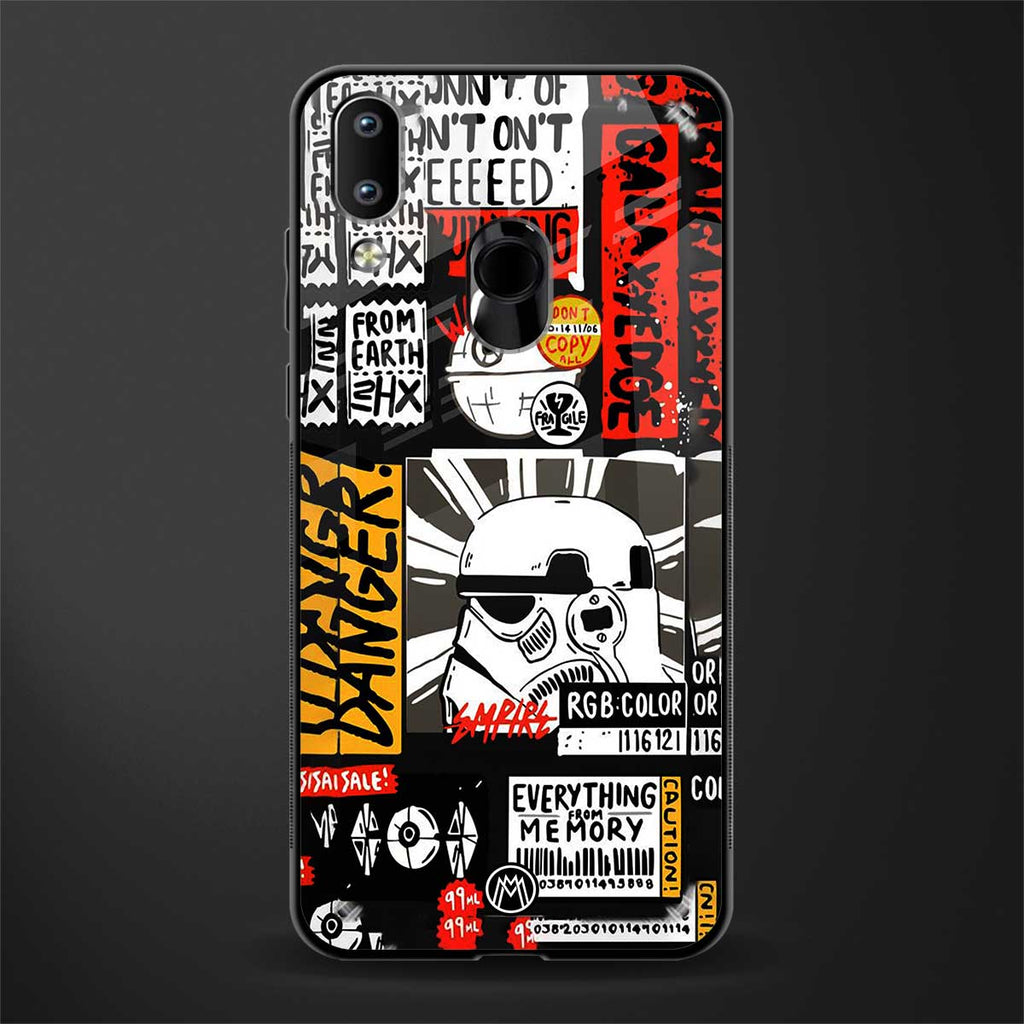 star wars collage glass case for vivo y93 image
