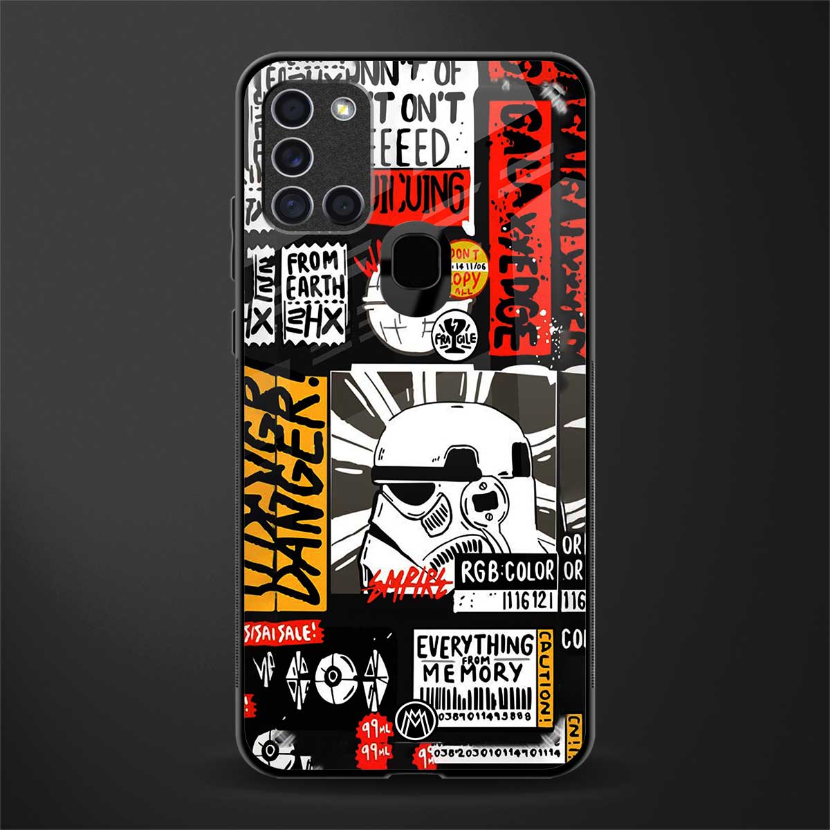 star wars collage glass case for samsung galaxy a21s image