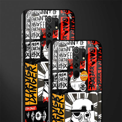 star wars collage glass case for poco m2 image-2