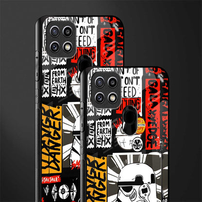 star wars collage glass case for oppo a15s image-2