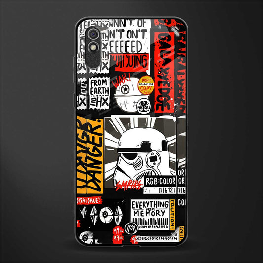 star wars collage glass case for redmi 9i image