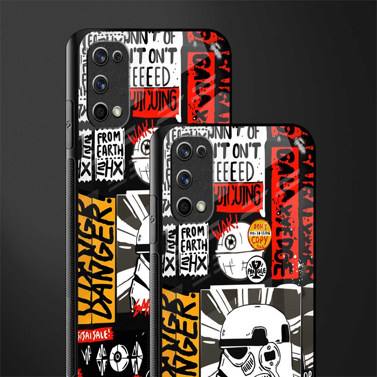 star wars collage glass case for realme 7 pro image-2