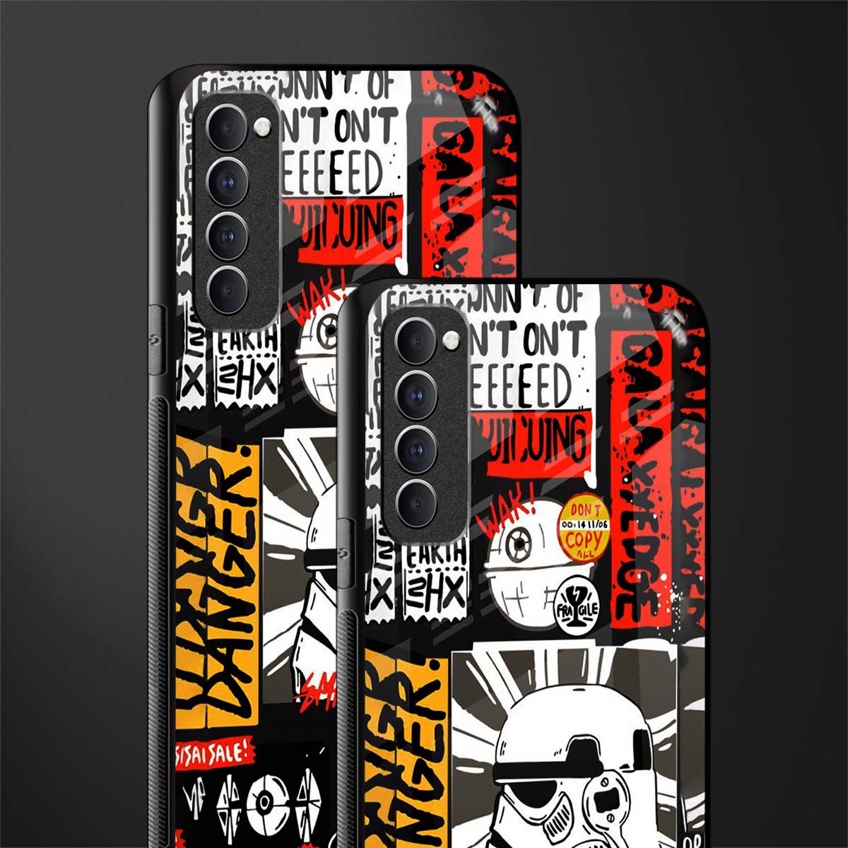 star wars collage glass case for oppo reno 4 pro image-2