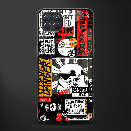 star wars collage glass case for oppo f17 image