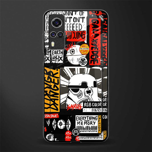 star wars collage glass case for vivo y31 image