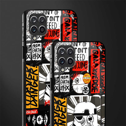 star wars collage glass case for samsung galaxy m12 image-2