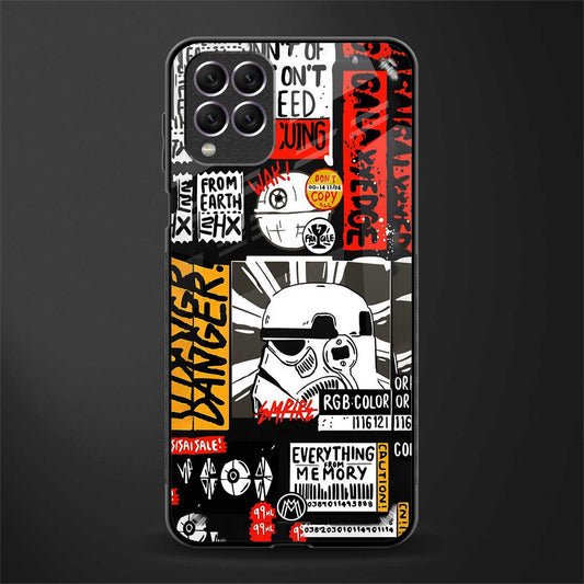 star wars collage glass case for samsung galaxy f62 image