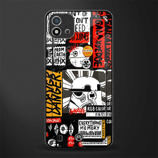 star wars collage glass case for realme c20 image
