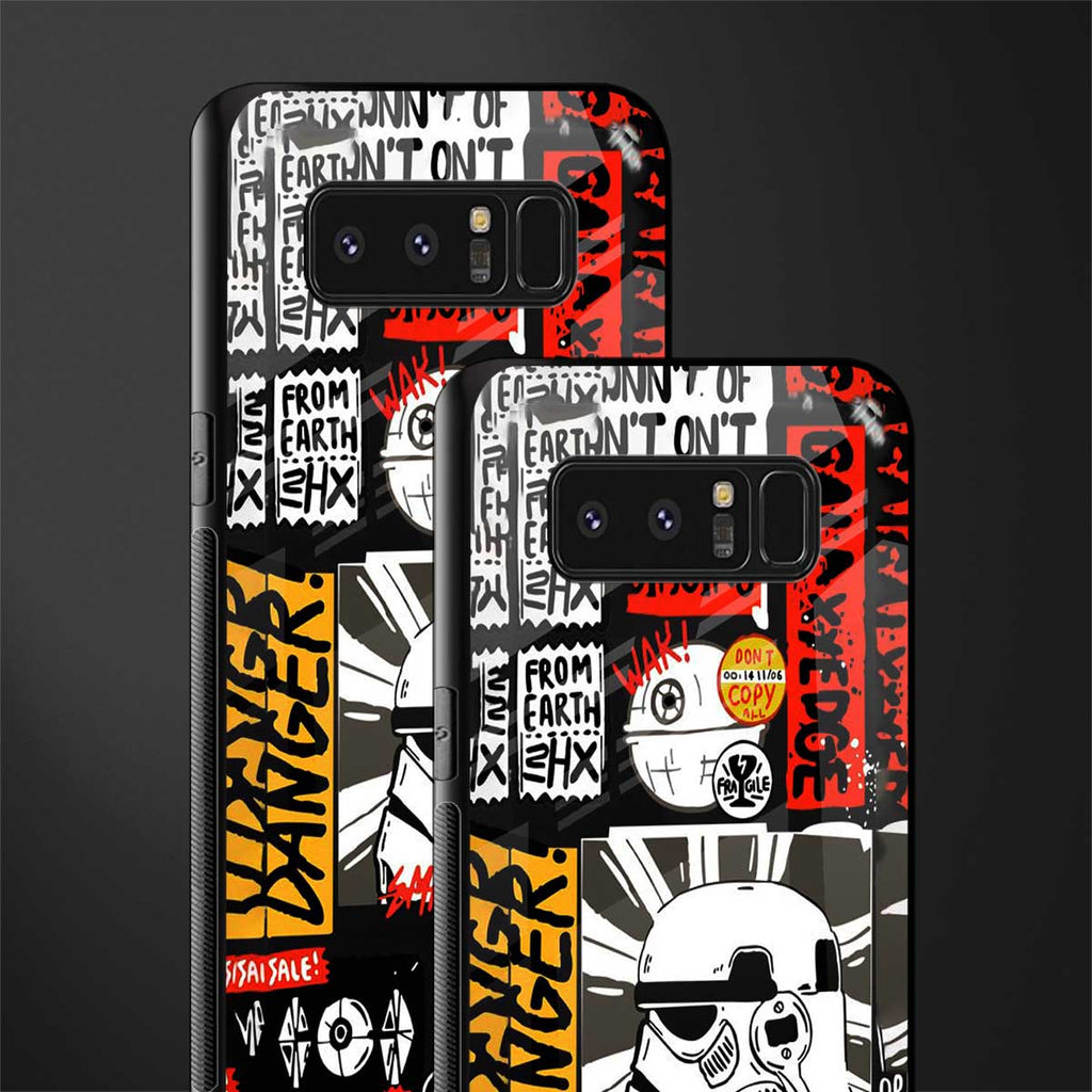 star wars collage glass case for samsung galaxy note 8 image-2