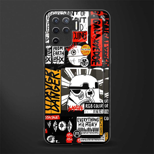 star wars collage glass case for oppo f19 pro image