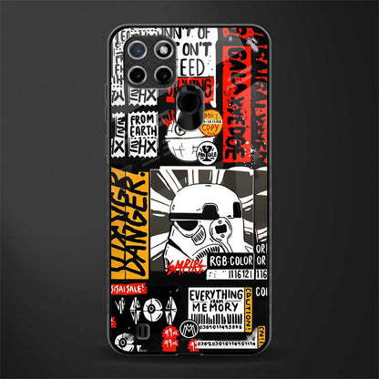 star wars collage glass case for realme c21 image