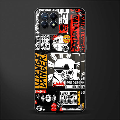 star wars collage glass case for realme narzo 50 image