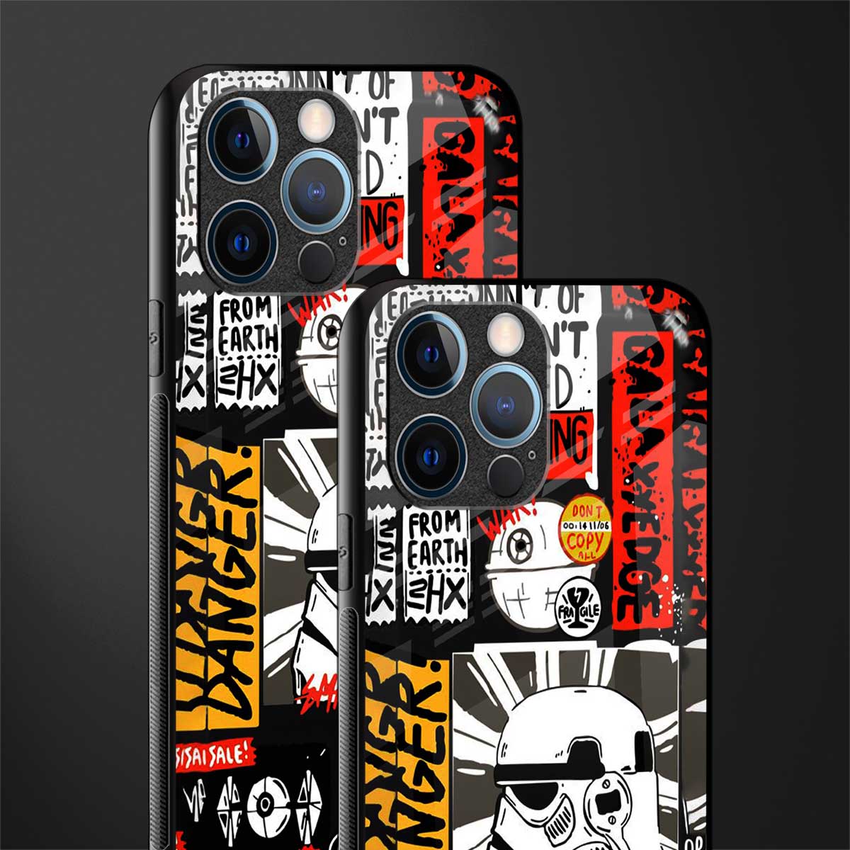 star wars collage glass case for iphone 12 pro image-2