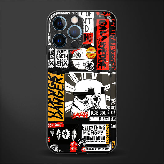 star wars collage glass case for iphone 12 pro image