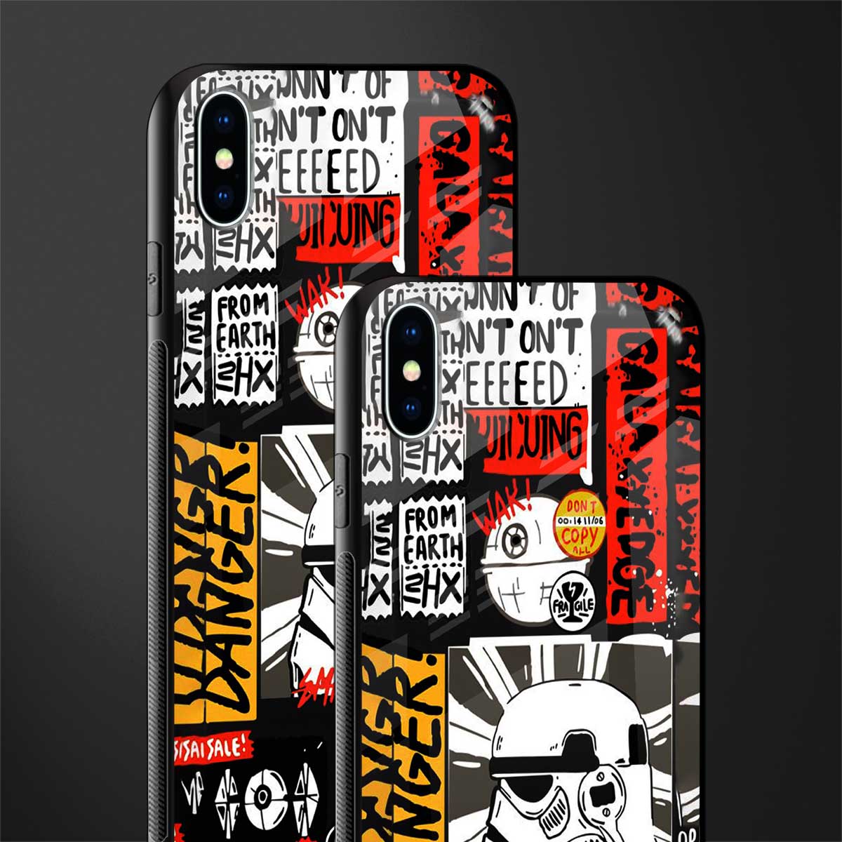 star wars collage glass case for iphone xs max image-2