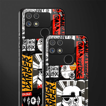star wars collage back phone cover | glass case for realme narzo 50a