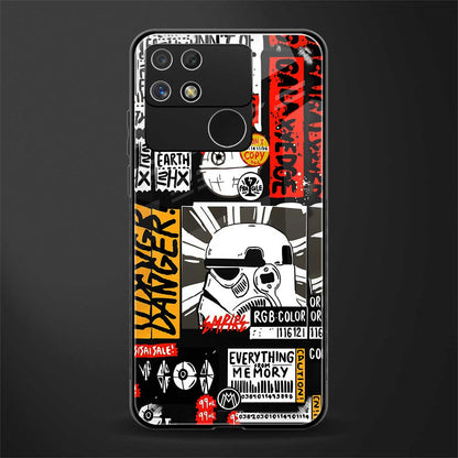 star wars collage back phone cover | glass case for realme narzo 50a