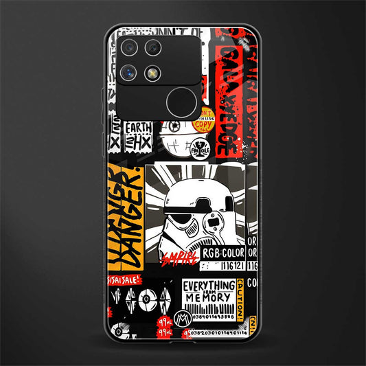 star wars collage back phone cover | glass case for realme narzo 50a