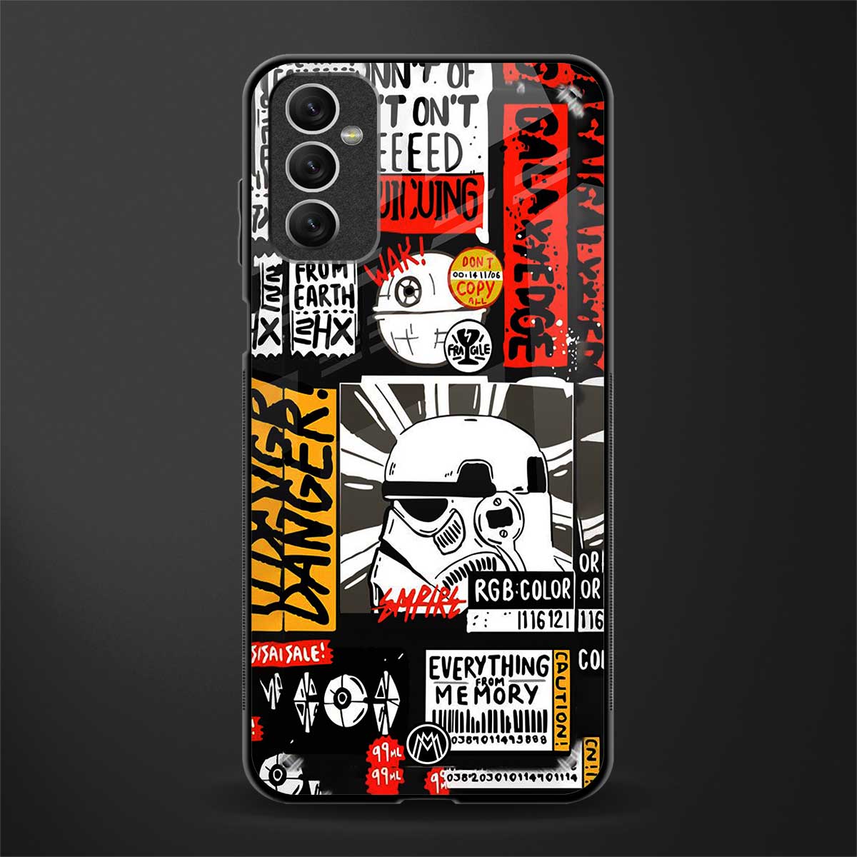 star wars collage glass case for samsung galaxy m52 5g image