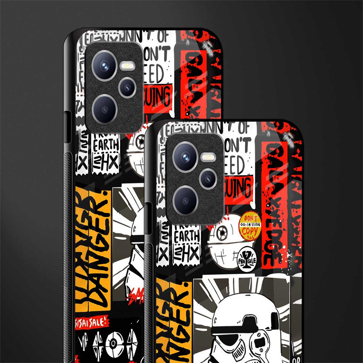 star wars collage glass case for realme c35 image-2