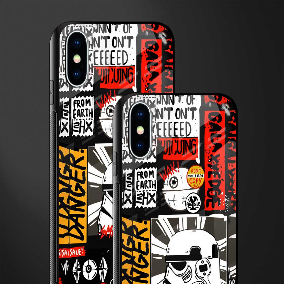 star wars collage glass case for iphone xs image-2