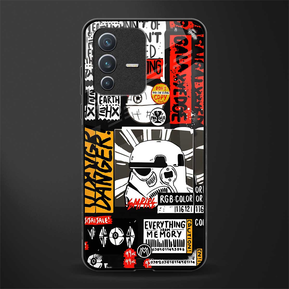 star wars collage glass case for vivo v23 5g image
