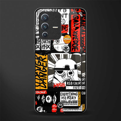 star wars collage glass case for vivo v23 5g image