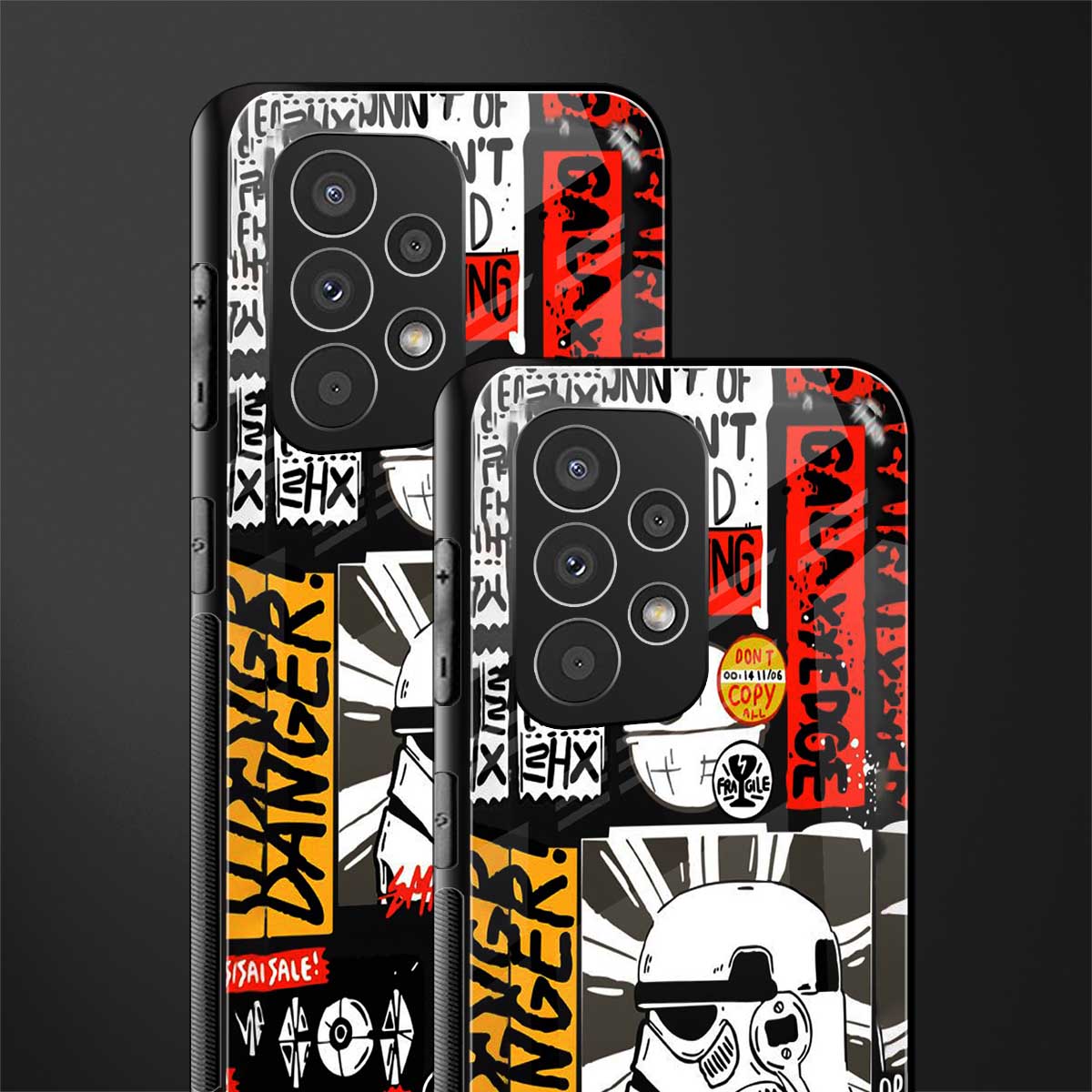 star wars collage back phone cover | glass case for samsung galaxy a73 5g