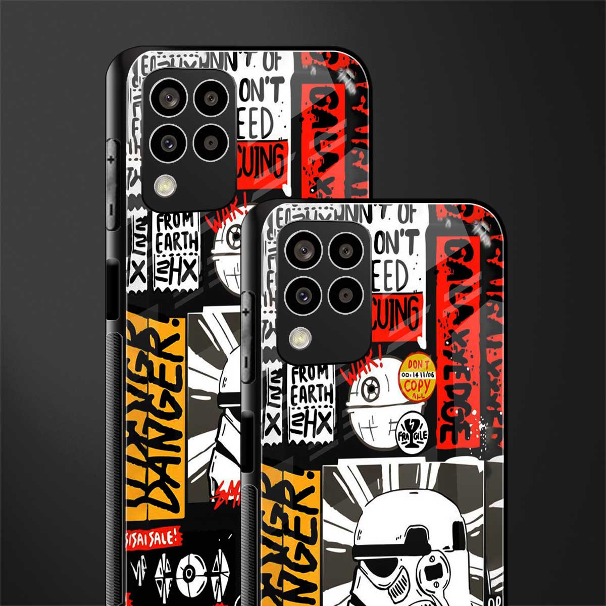 star wars collage back phone cover | glass case for samsung galaxy m33 5g