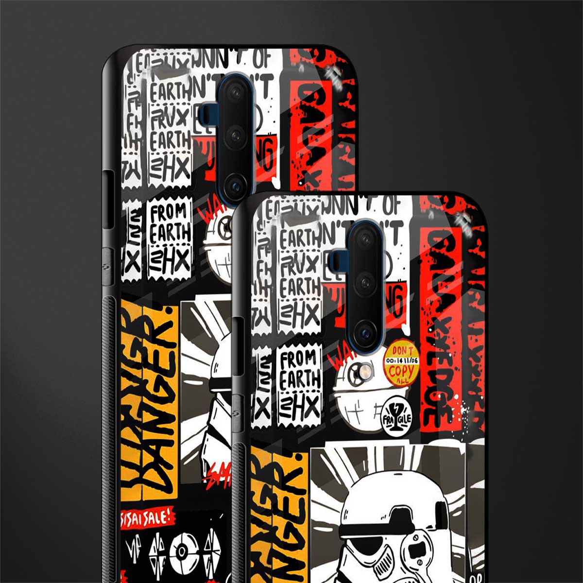 star wars collage glass case for oneplus 7t pro image-2