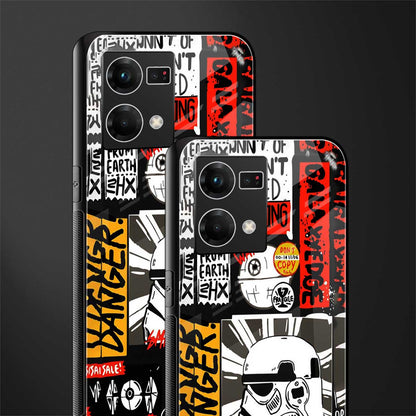 star wars collage back phone cover | glass case for oppo f21 pro 4g