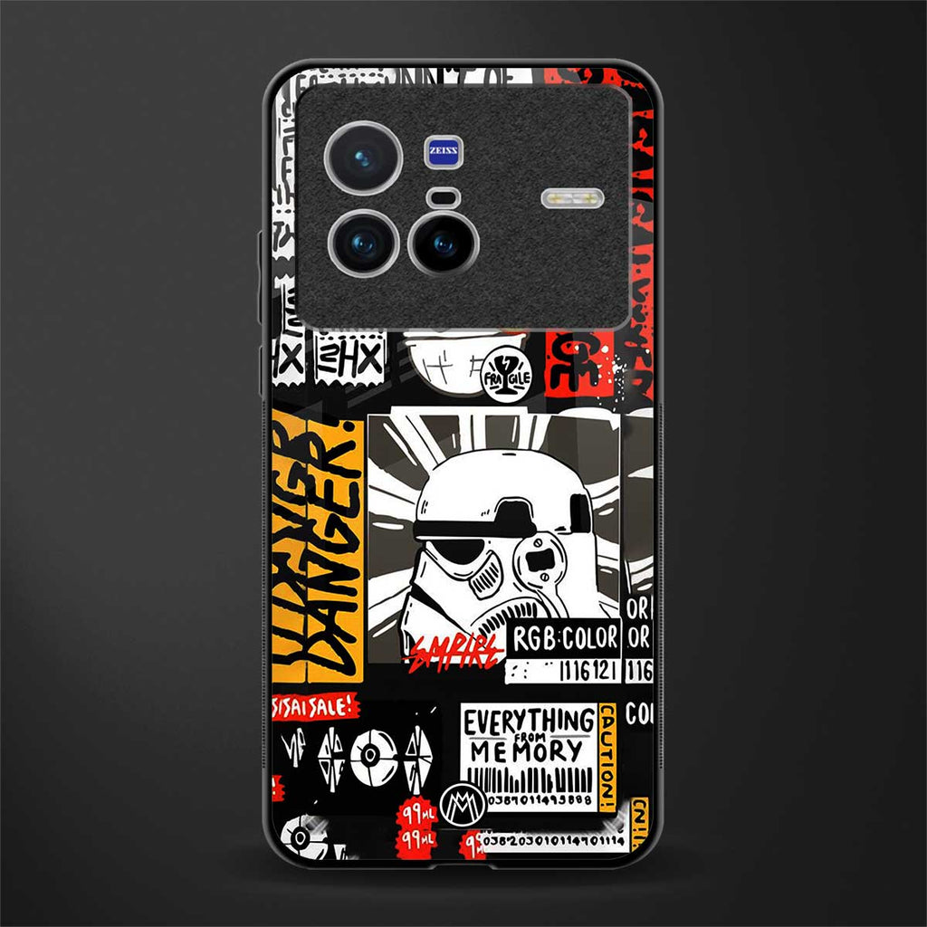 star wars collage glass case for vivo x80 image