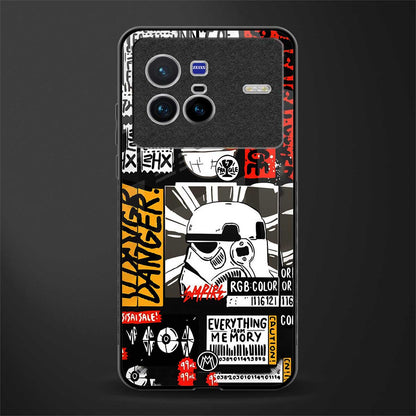 star wars collage glass case for vivo x80 image