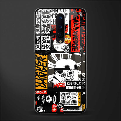 star wars collage glass case for oneplus 8 image